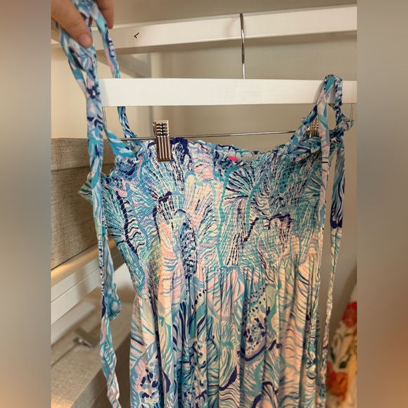 Blue print Lilly pulitzer stretchy dress size medium - Picture 5 of 6
